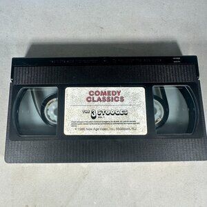 The 3 Stooges Vol. 1 Comedy Classics VHS 1986 New Age Video Good